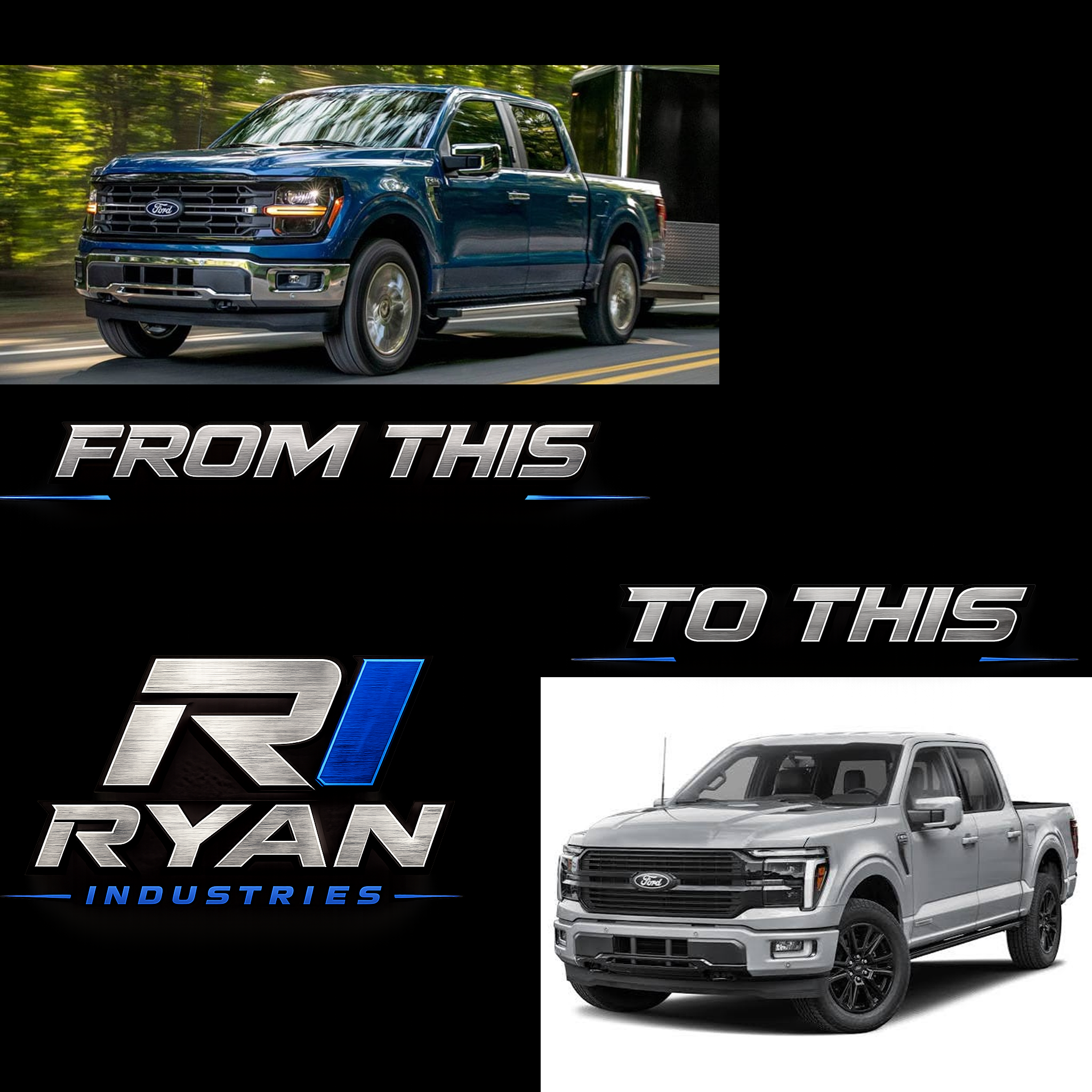 2024-2026 F150 Reflector Led to Projector Led Headlight Harness - Ryan Industries